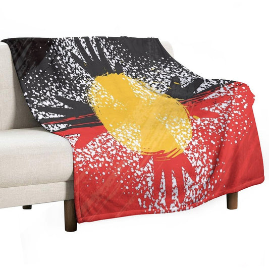 Awesome Aboriginal Art Throw Blanket