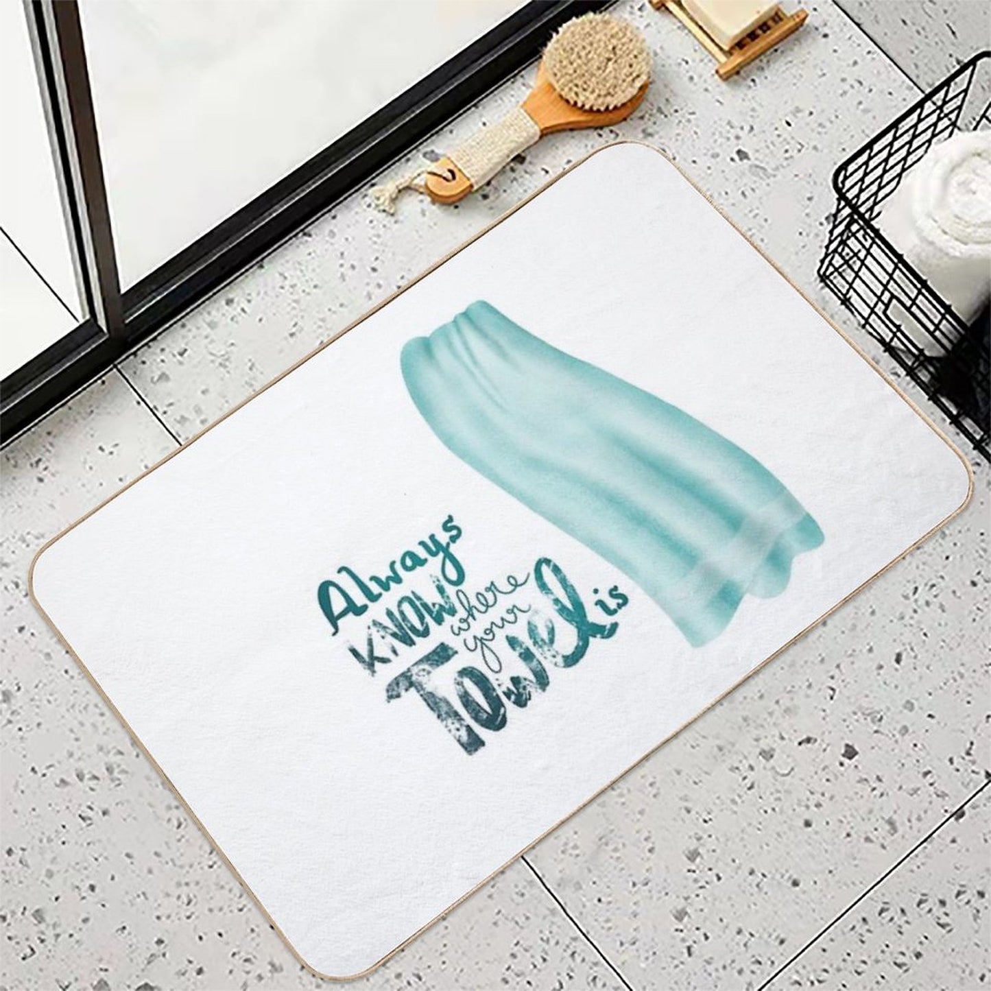 Always Know Where Your Towel Is Bath Mat