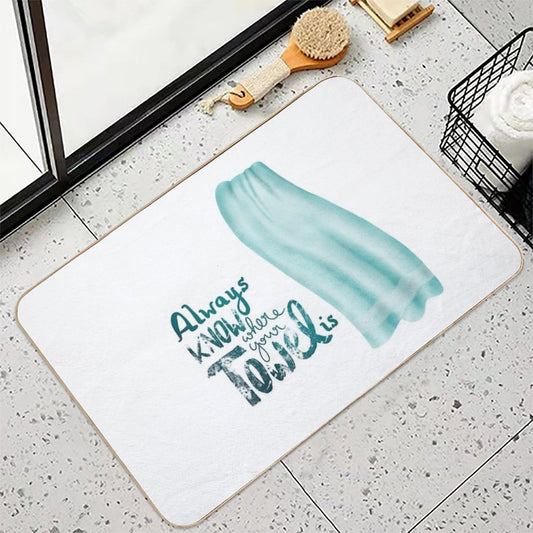 Always Know Where Your Towel Is Bath Mat