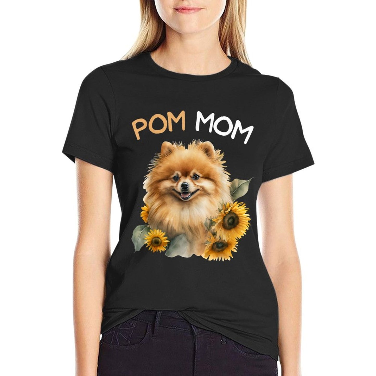 Pomeranian Mom Pom Dog Mama T-Shirt