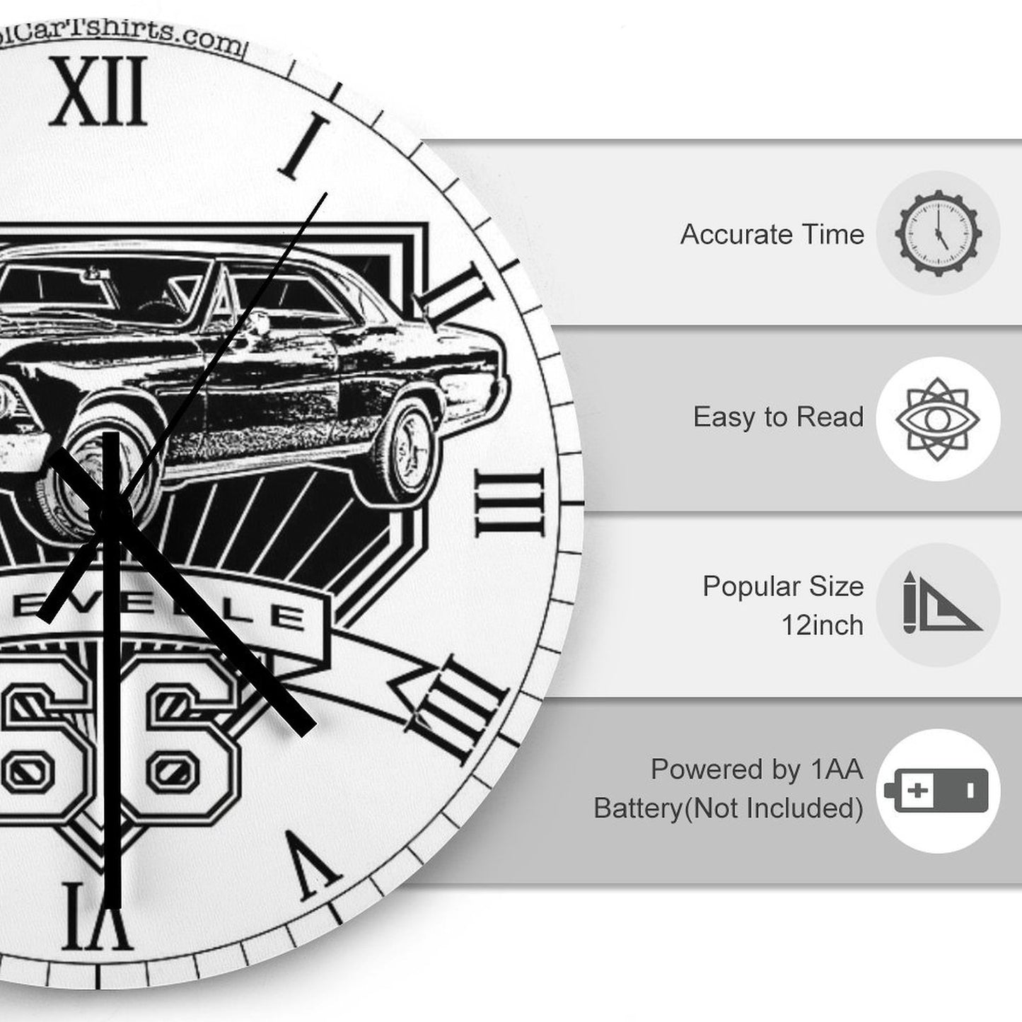 1966 Chevelle Wall Clock