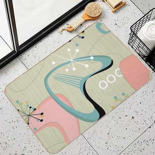 Retro Eames-Era Atomic Inspired 2 Bath Mat