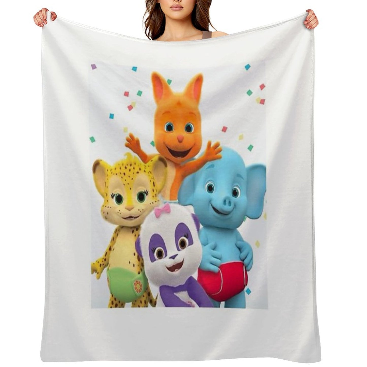 Word Party - Kids Tv Show Throw Blanket