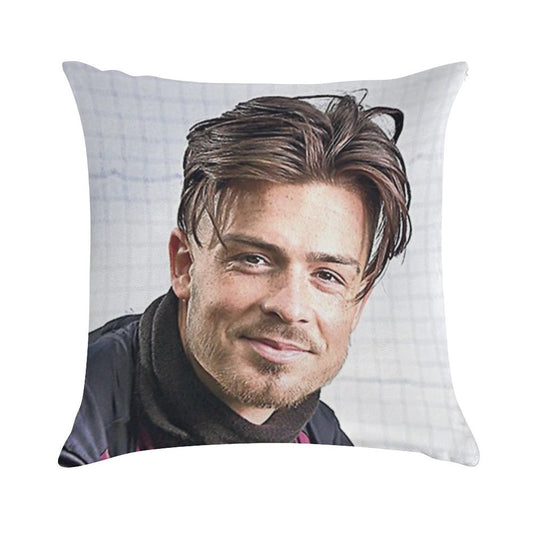 Jack Grealish Smile Soft Fade-Resistant Throw Pillow