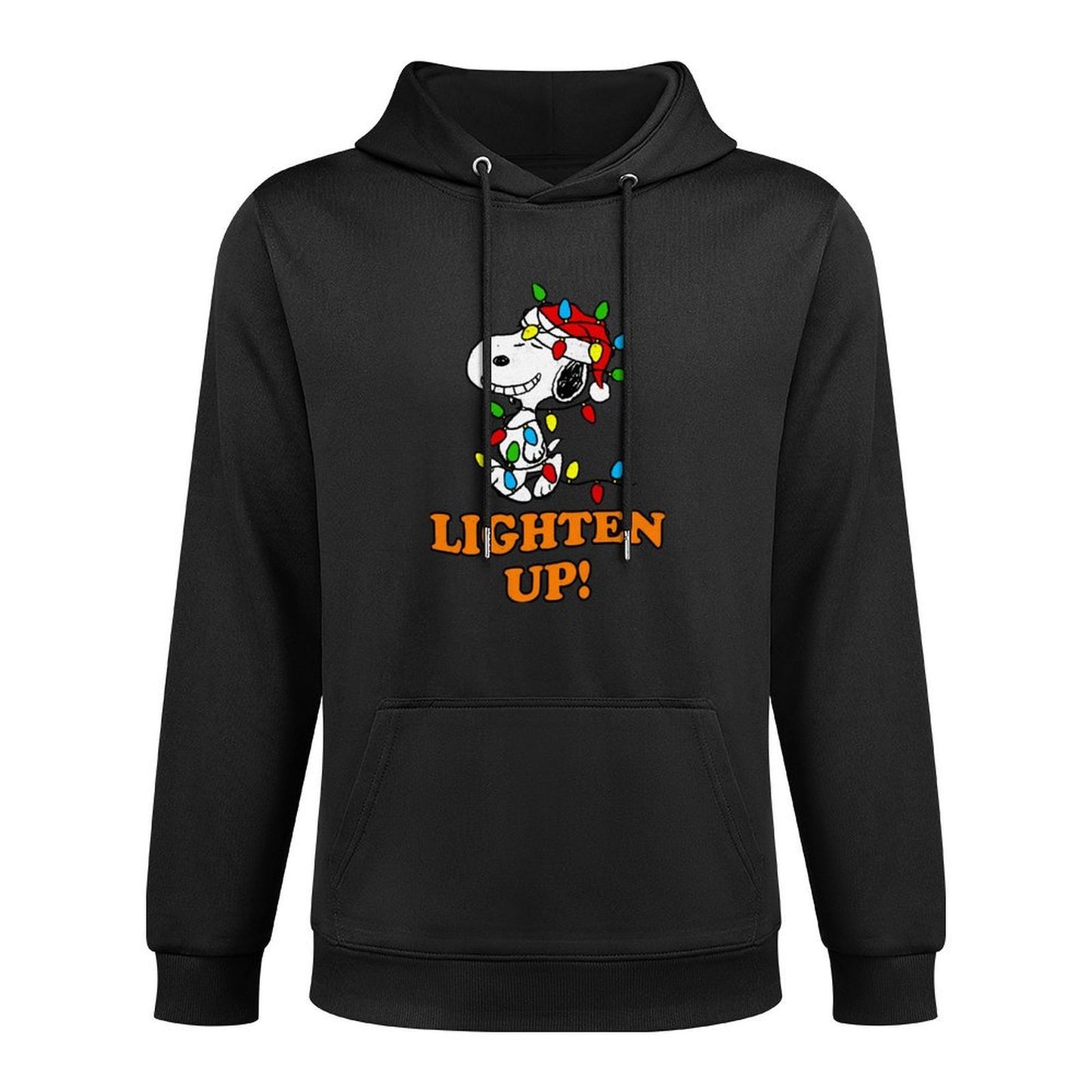 Peanuts Snoopy Christmas Lighten Up Sweatshirt Sweatshirt Pilling-Resistant Hoodie
