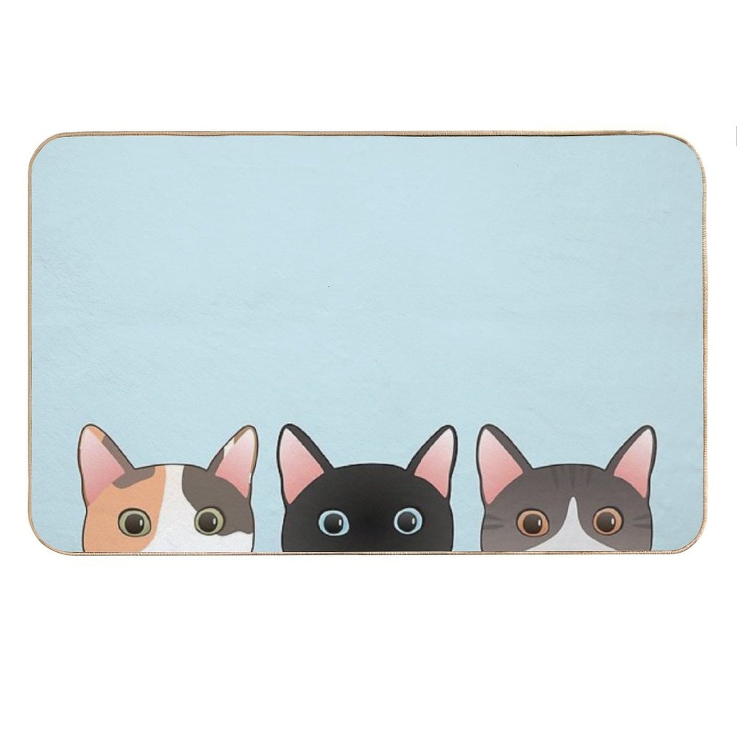 Peeking Cats Bath Mat