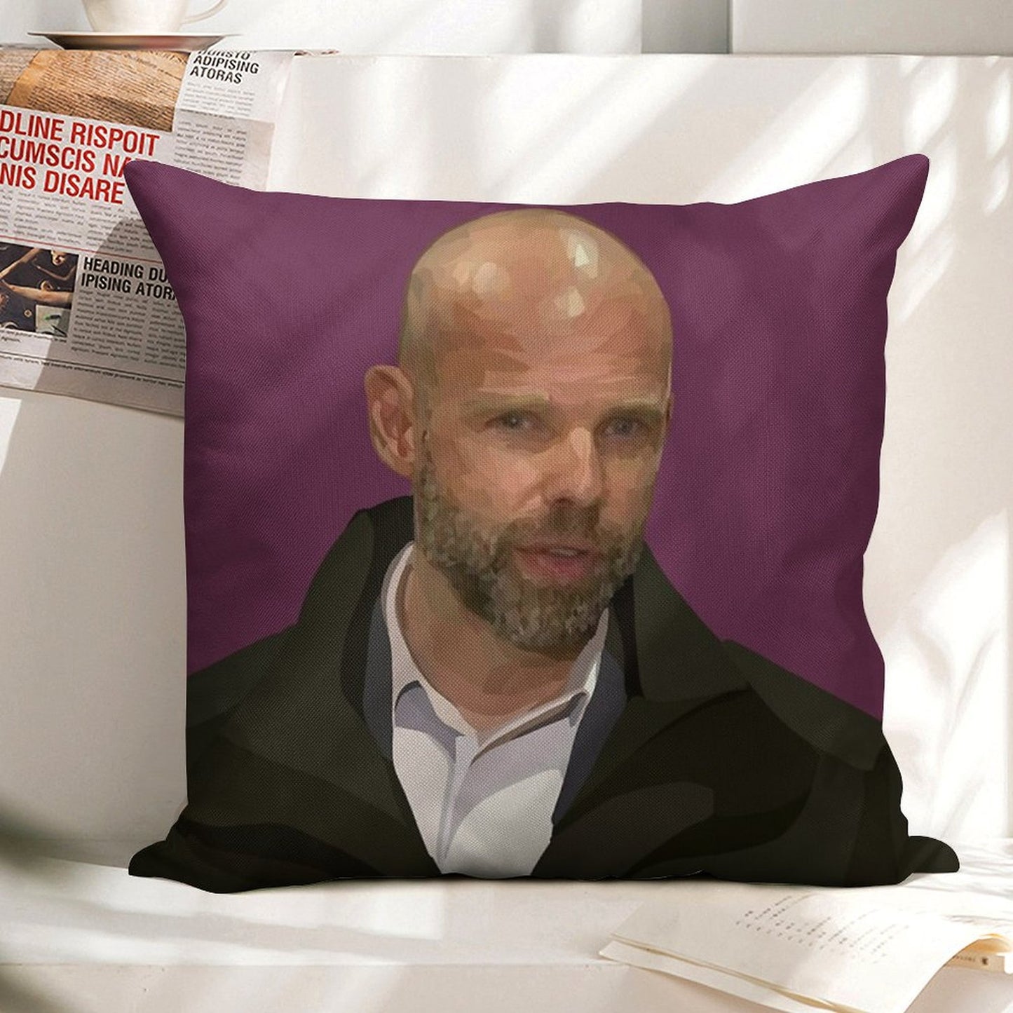 Jeroen Weimar – Victoria’s Commander of The Pandemic Response Linen Throw Pillow Cover