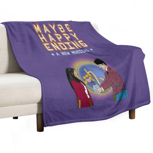 Maybe Happy Throw Blanket