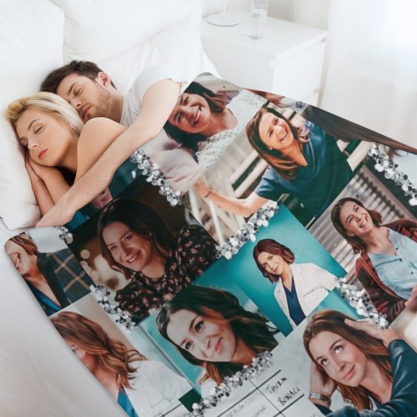Amelia Shepherd Collage ) Throw Blanket