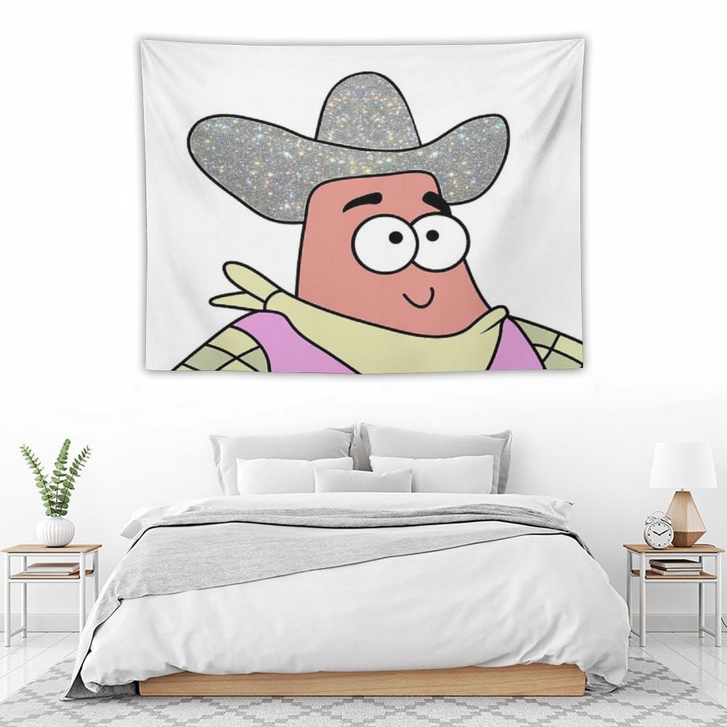 Yeehaw Patrick Star Tapestry