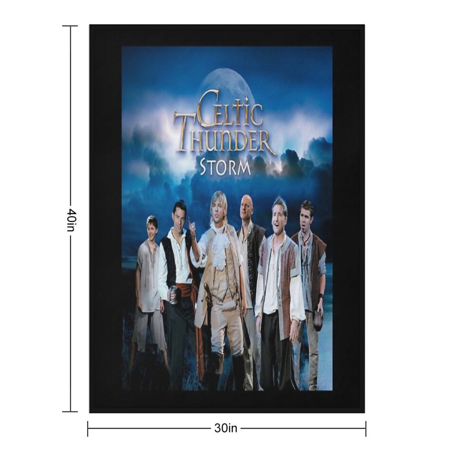 Celtic Thunder Storm Throw Blanket