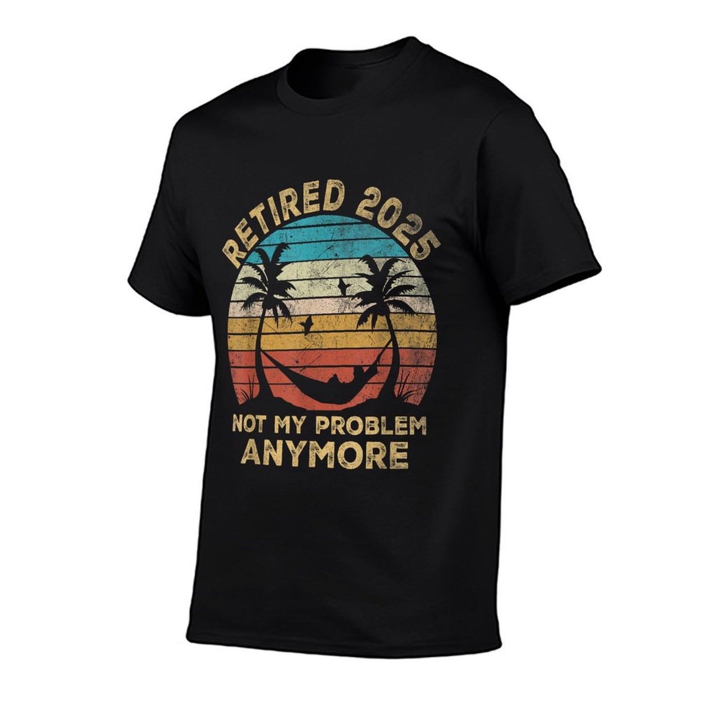 Retired 2025 Funny Vintage Retirement Humor Gifts Men Women T-Shirt
