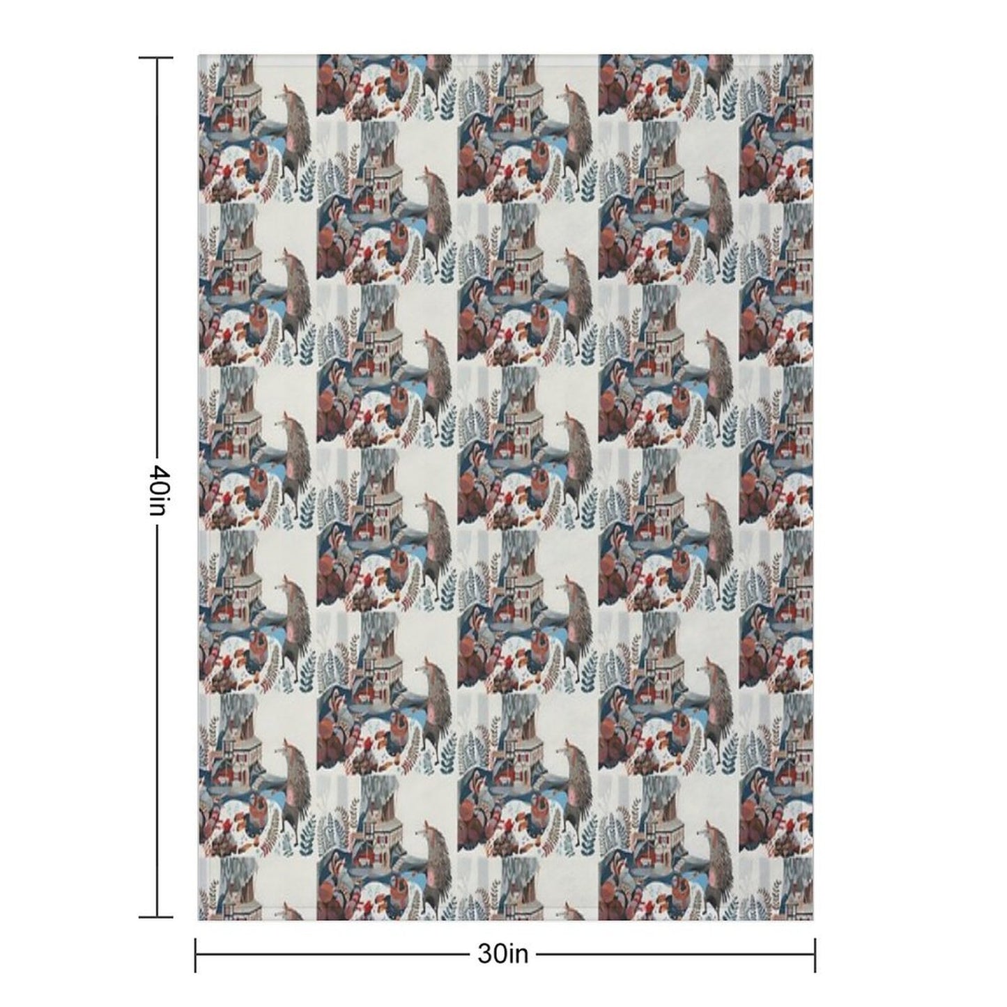 Wood Chopping Friends Throw Blanket