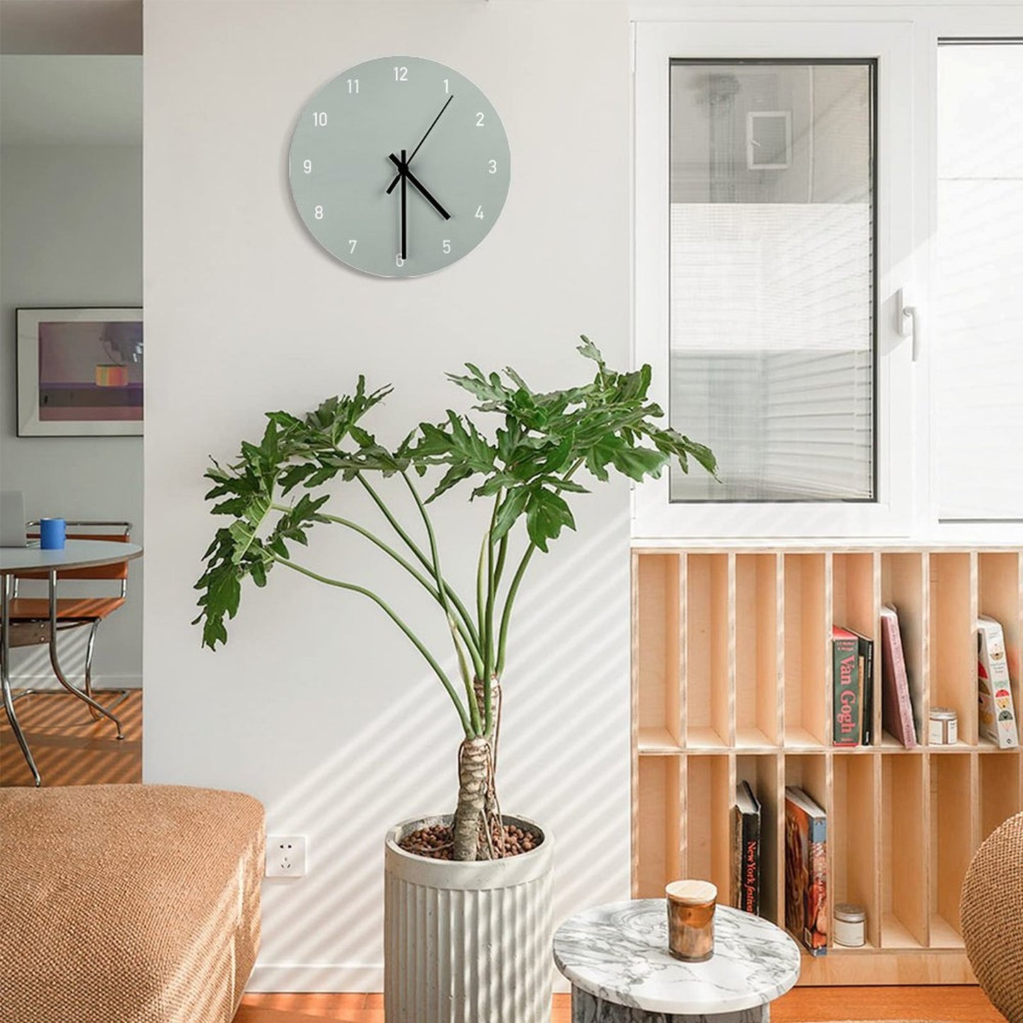 Clock Numbers Ash Wall Clock