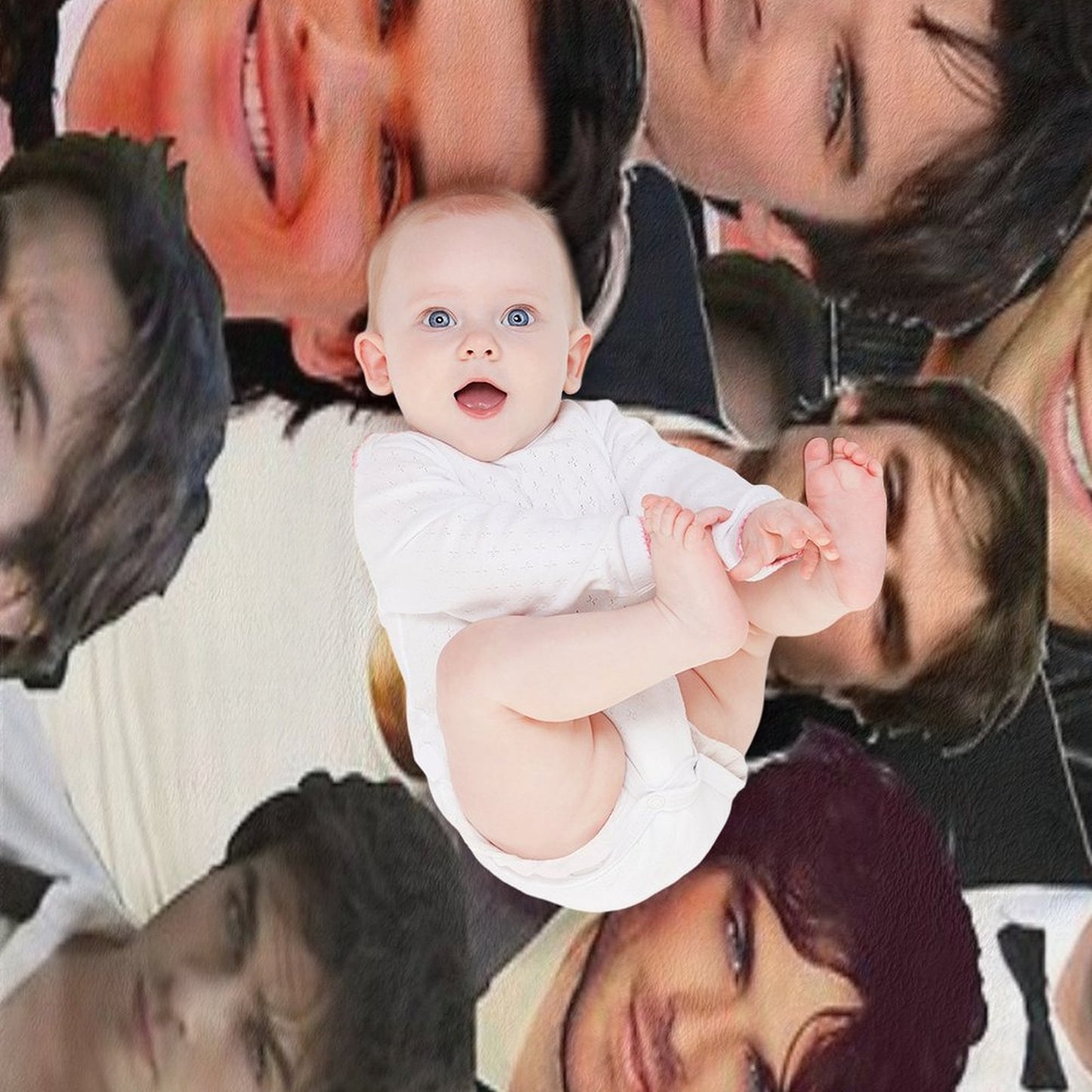 Ian Somerhalder Photo Collage Throw Blanket