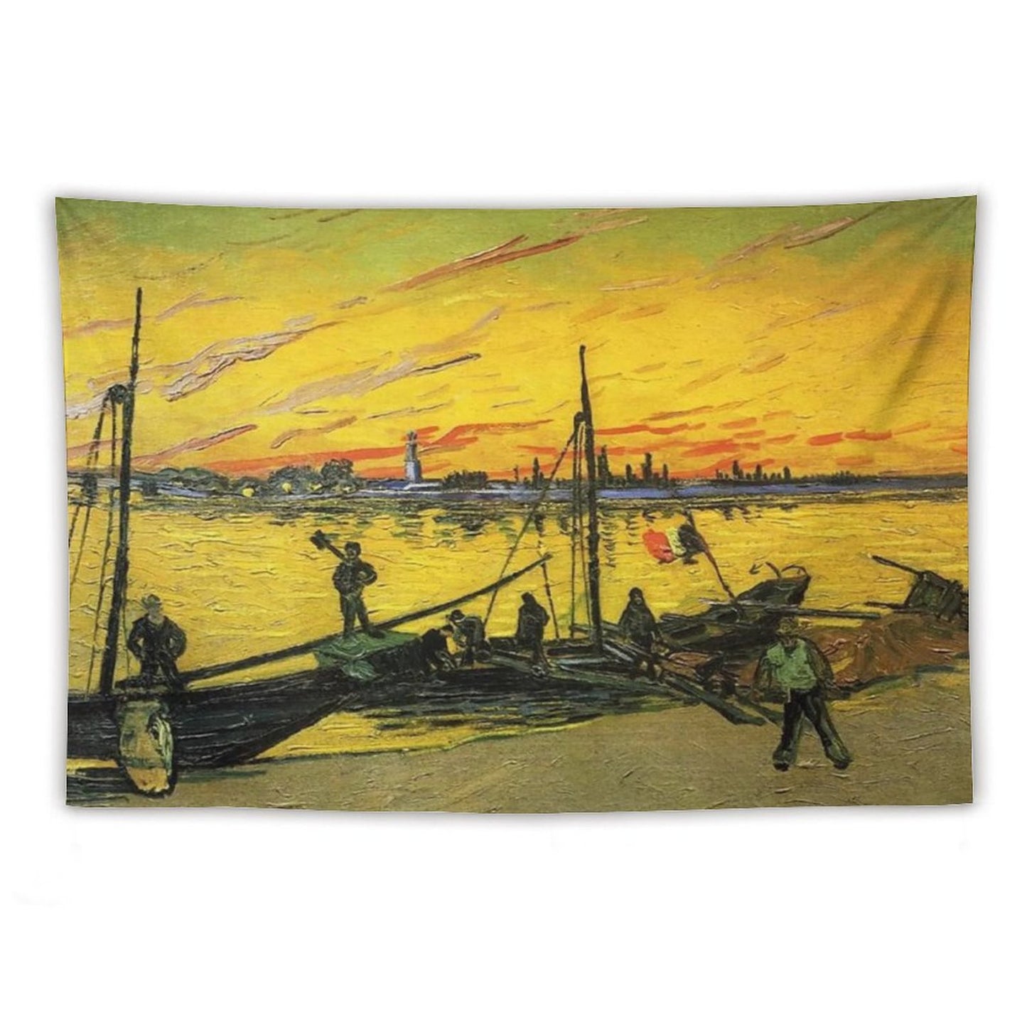 Van Gogh’s Barges (Stevedores) Tapestry