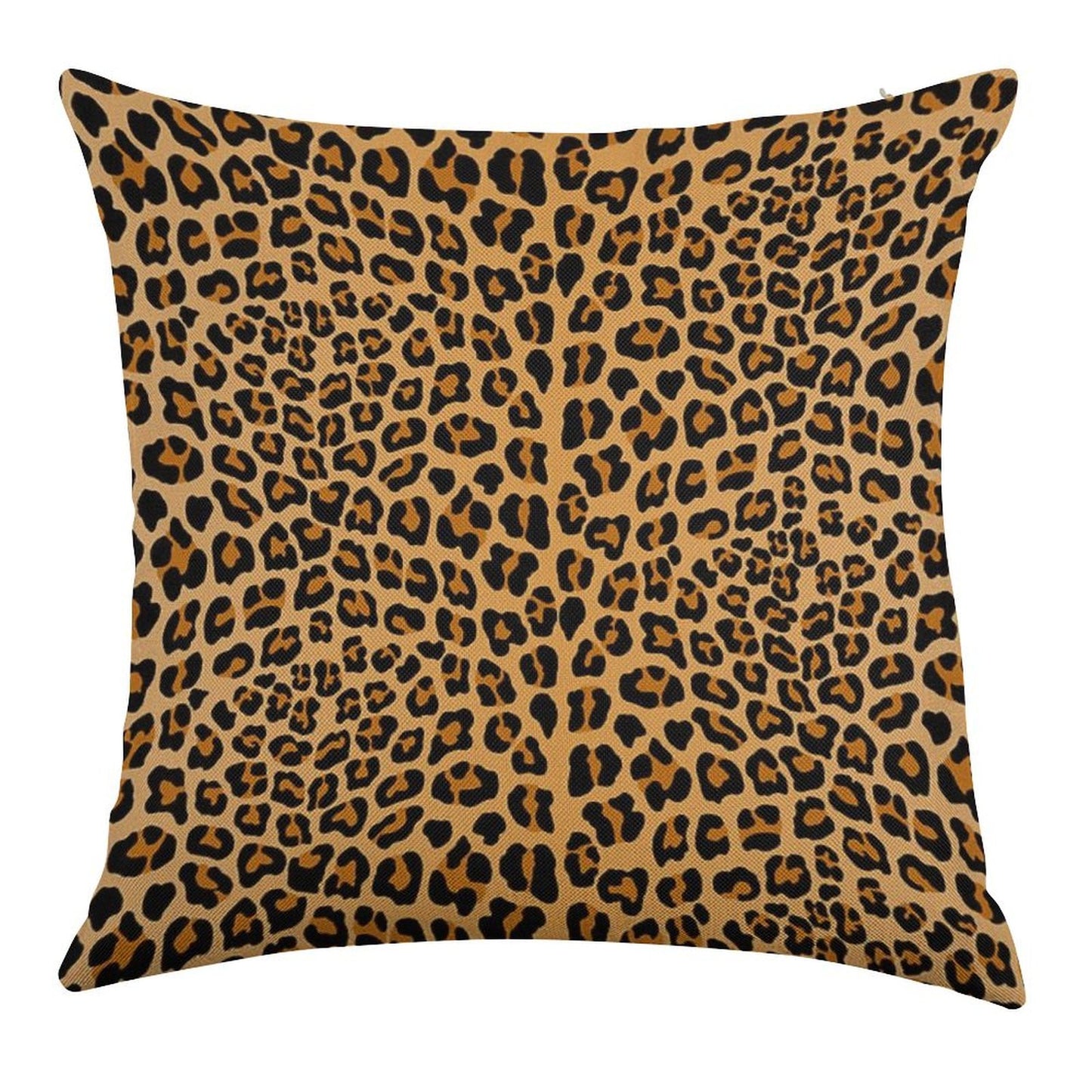 Trendy Leopard Print Aesthetic – Wild Animal Pattern Design Linen Throw Pillow Cover