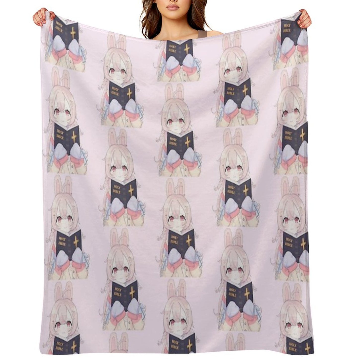 Pipkin Pippa Reading The Holy Bible Throw Blanket