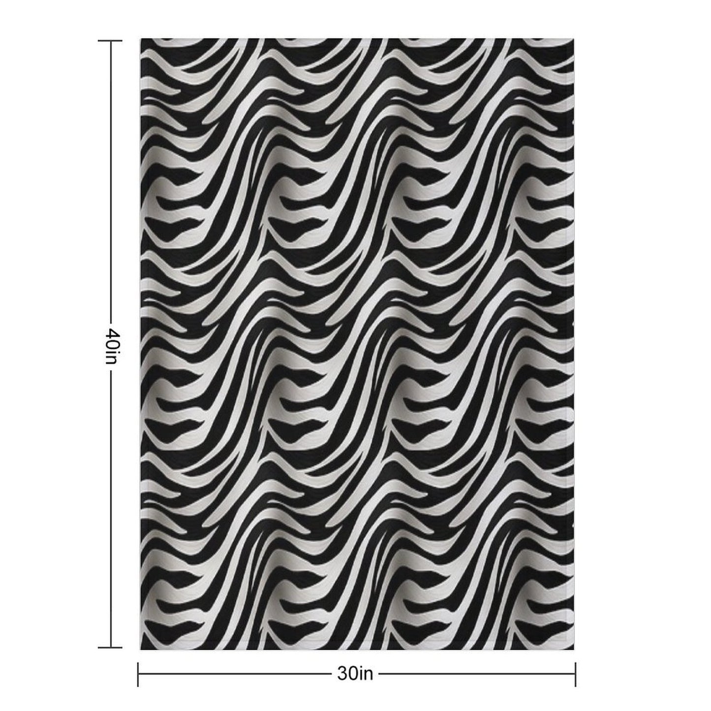Unique Zebra Skin Pattern Throw Blanket