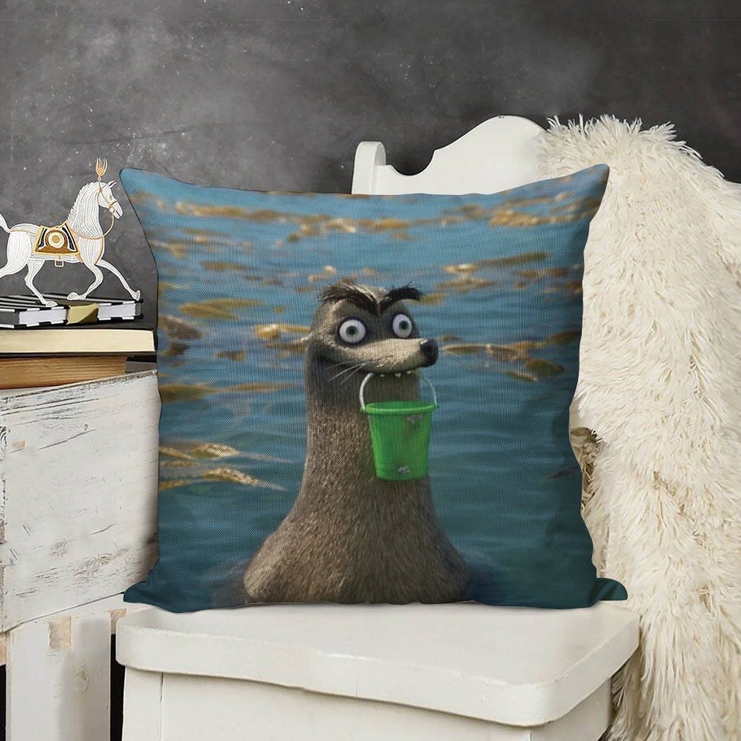 Gerald Linen Throw Pillow Cover