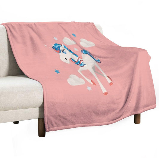 Cute Pony Throw Blanket