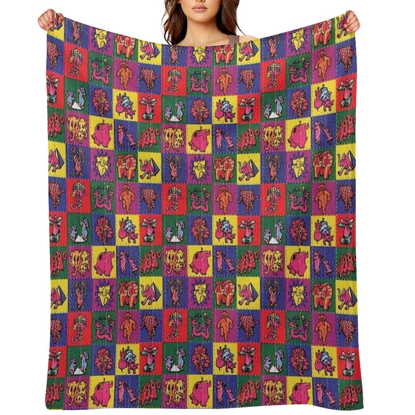 Blotter Art Throw Blanket