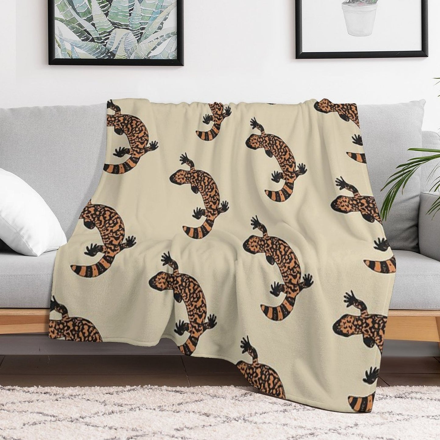 Gila Monster Throw Blanket