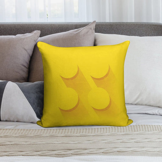 Yellow Brick Soft Skin-Friendly Throw Pillow