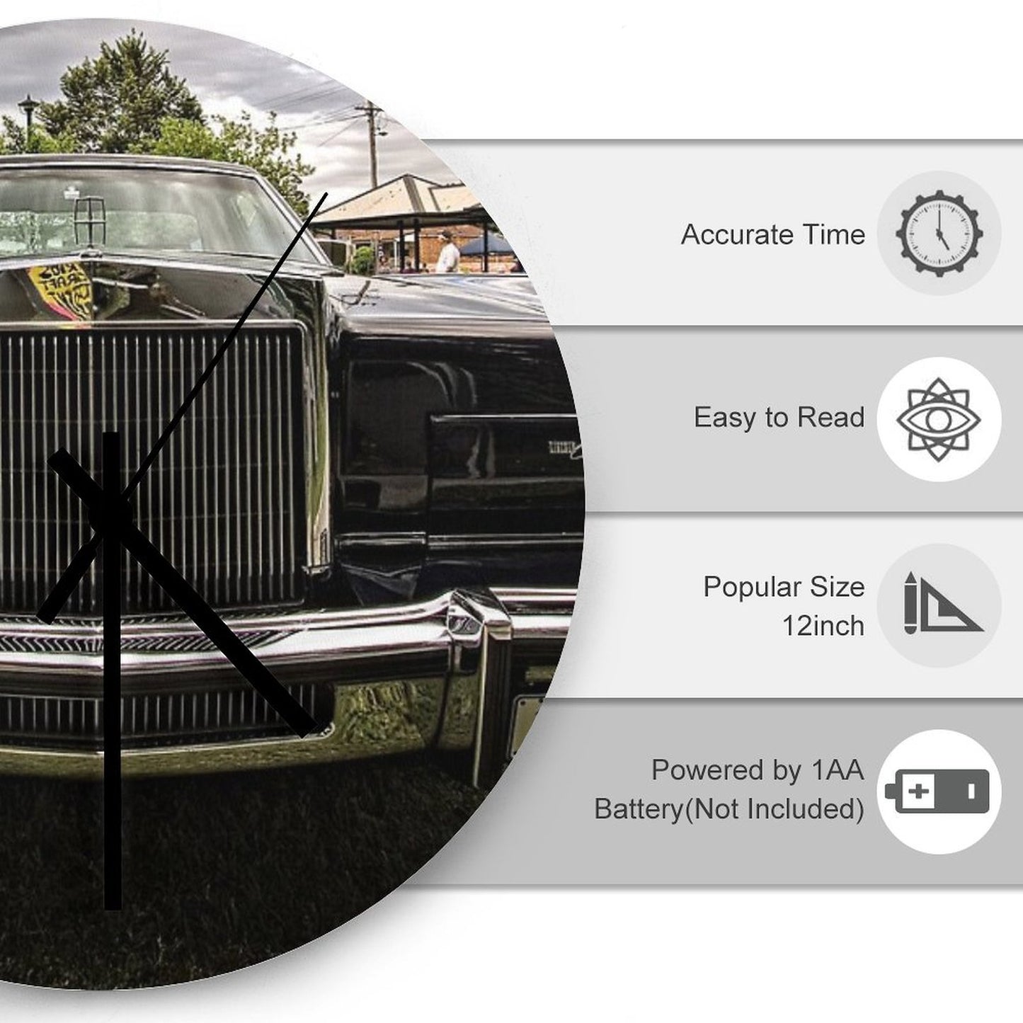 1969 Lincoln Continental Mark III Wall Clock