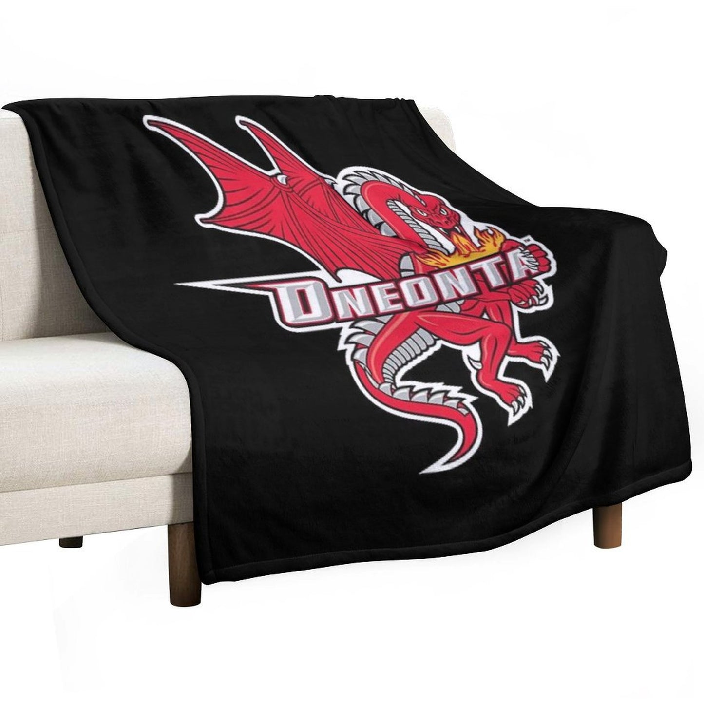 SUNY Oneonta Red Dragons Throw Blanket