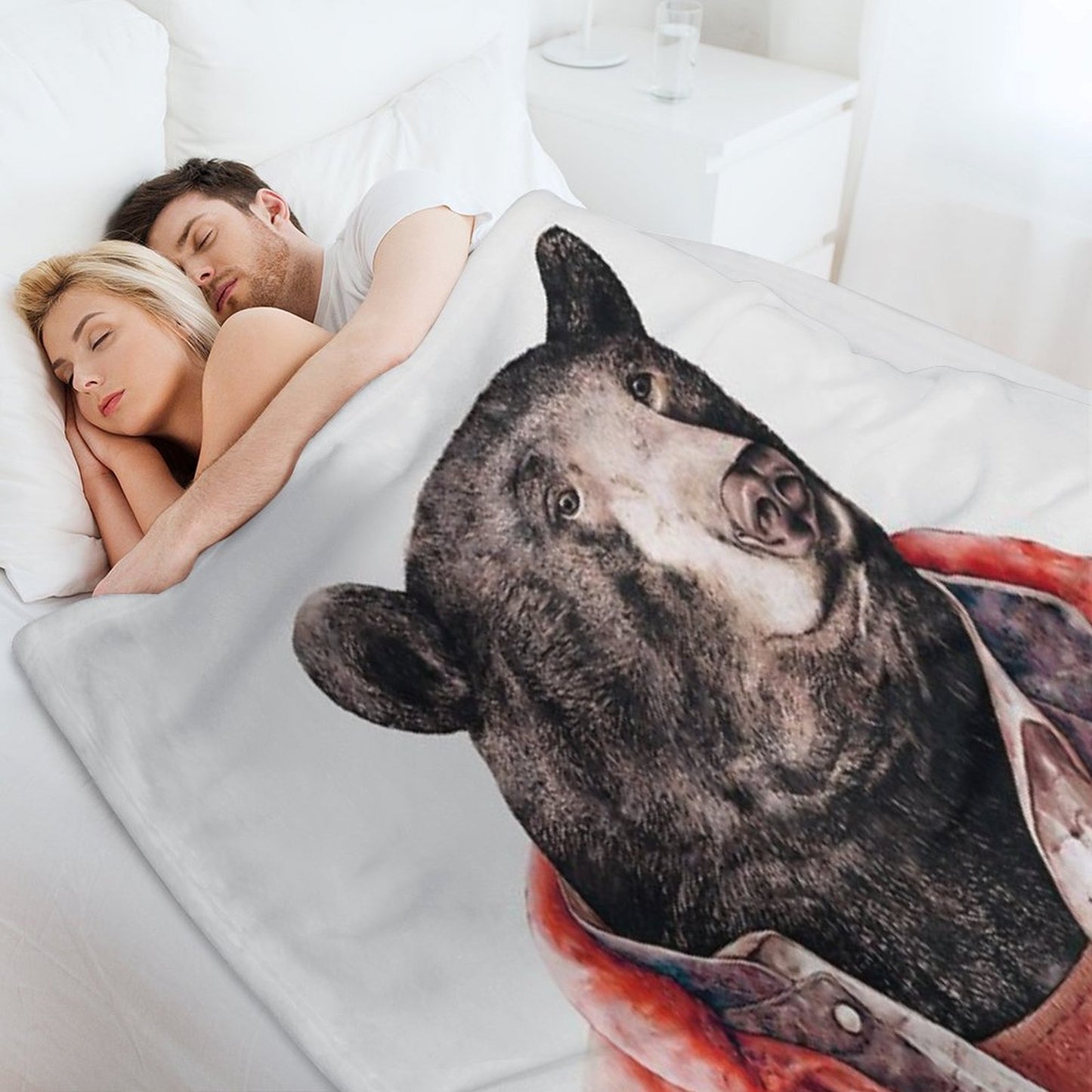 Black Bear Throw Blanket