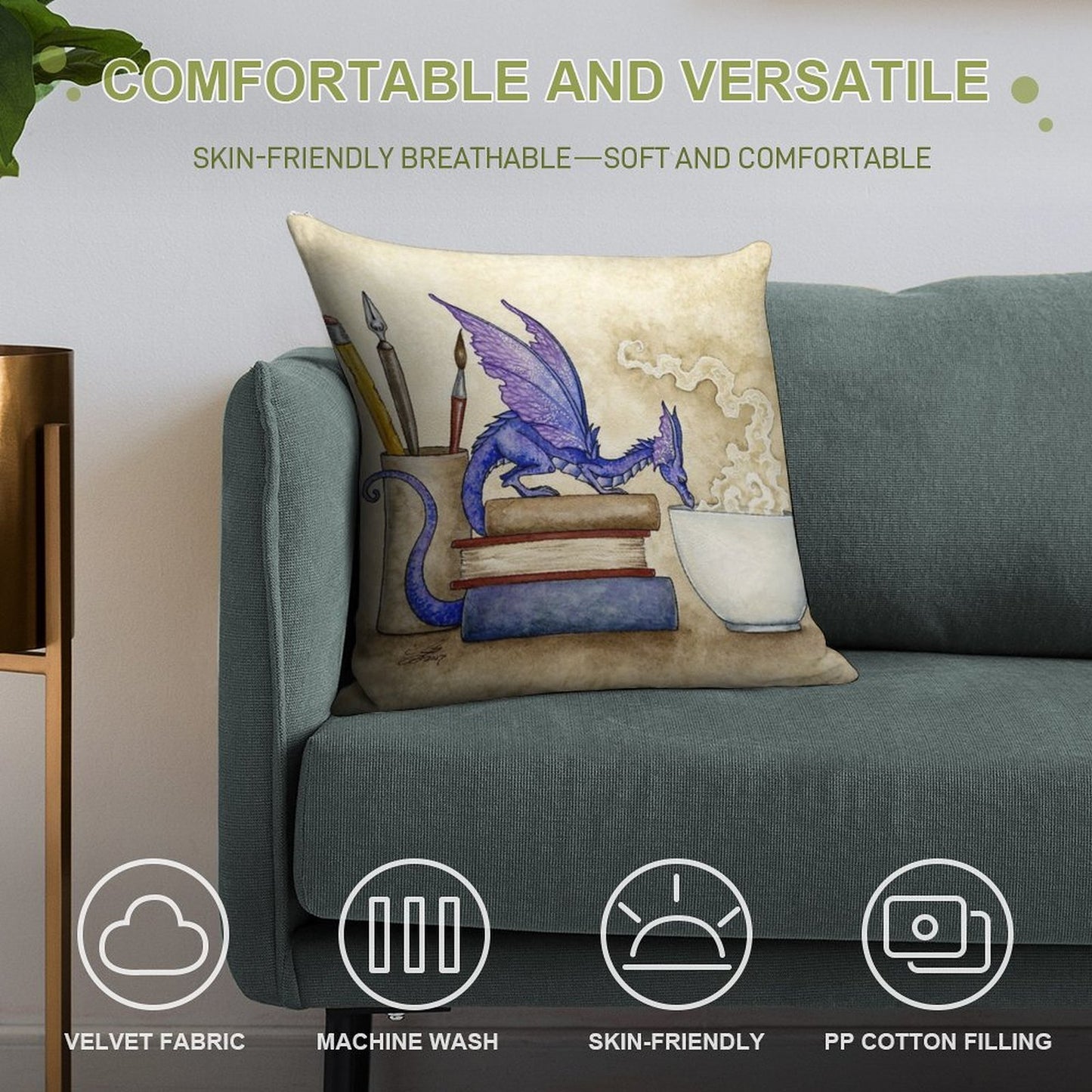 Whats In Here Soft Home Decor Throw Pillow