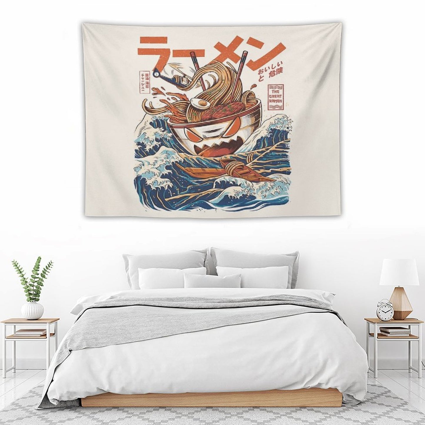 The Great Ramen Off Kanagawa Tapestry