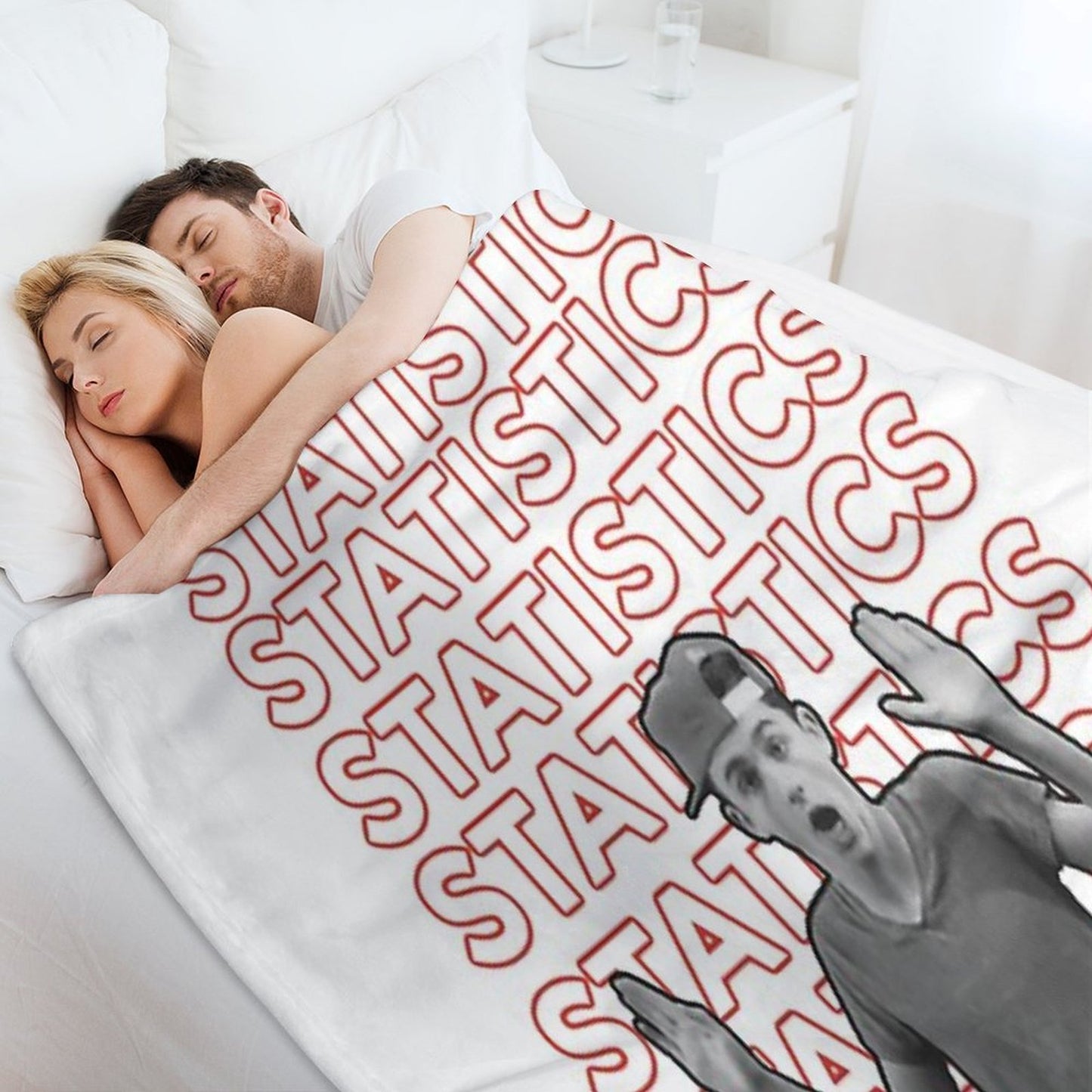 Timothée Chalamet Statistics Throw Blanket