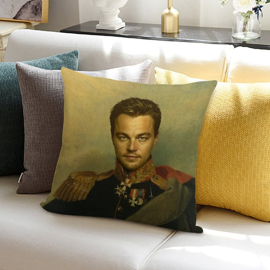 Leonardo Dicaprio - Replaceface Soft Gift Ready Throw Pillow