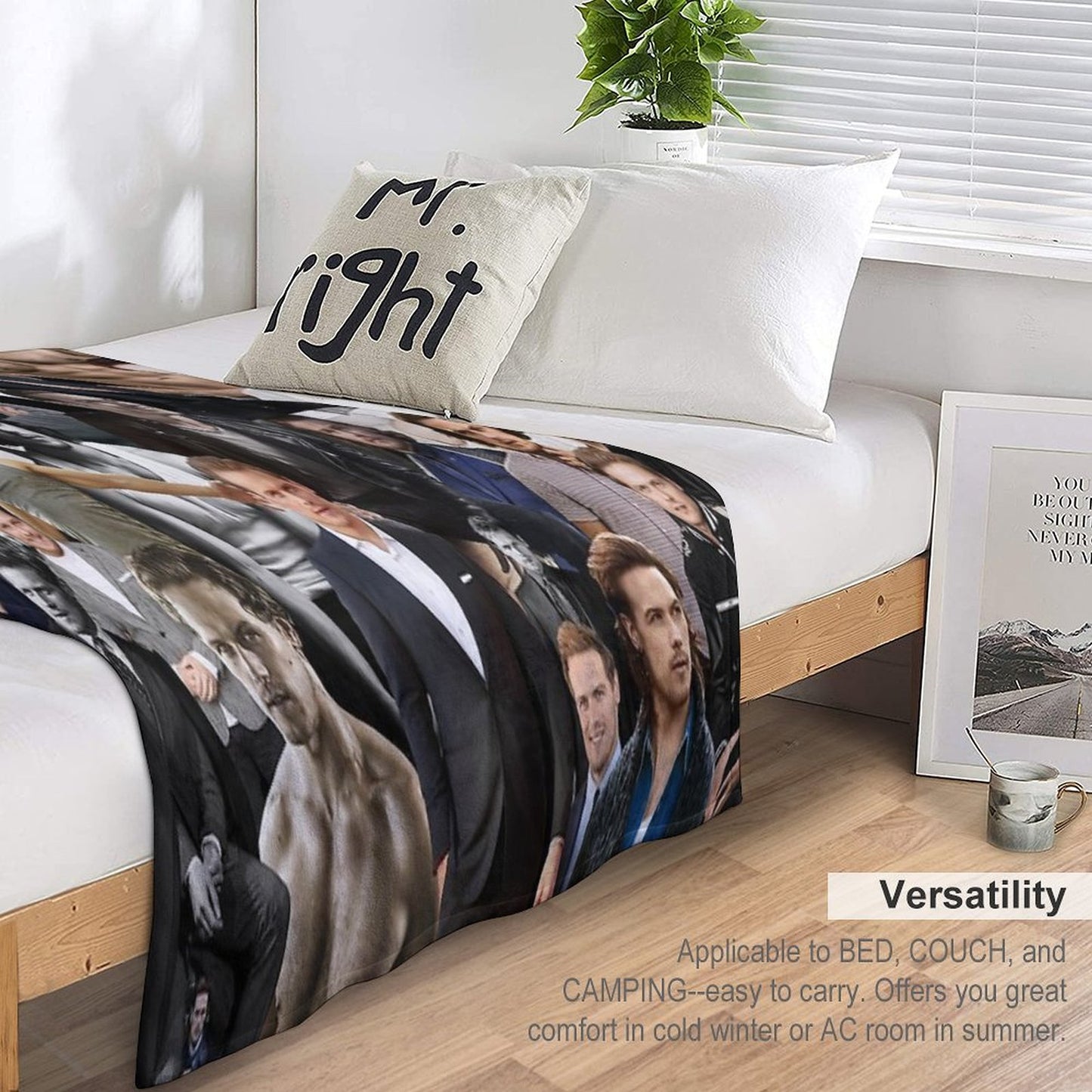 Sam Heughan Throw Blanket