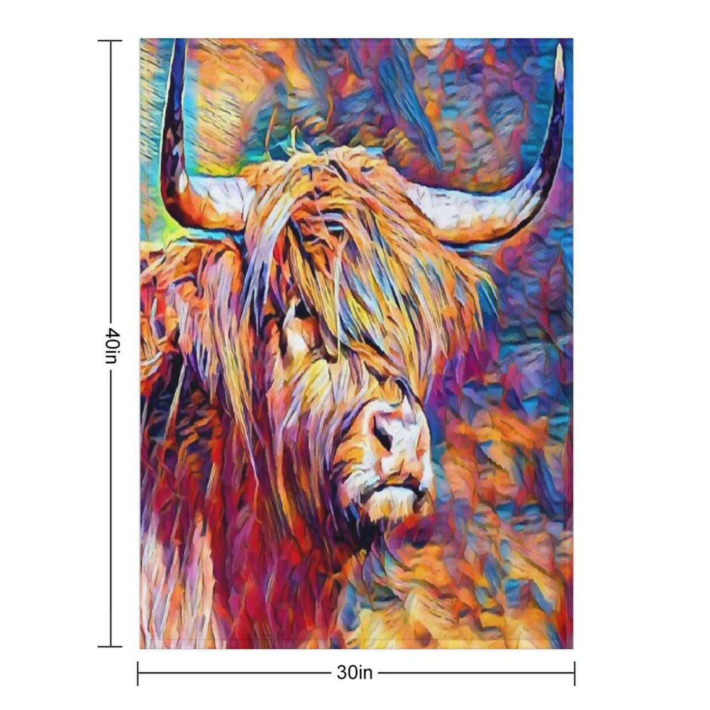 Highland Cow 6 Throw Blanket