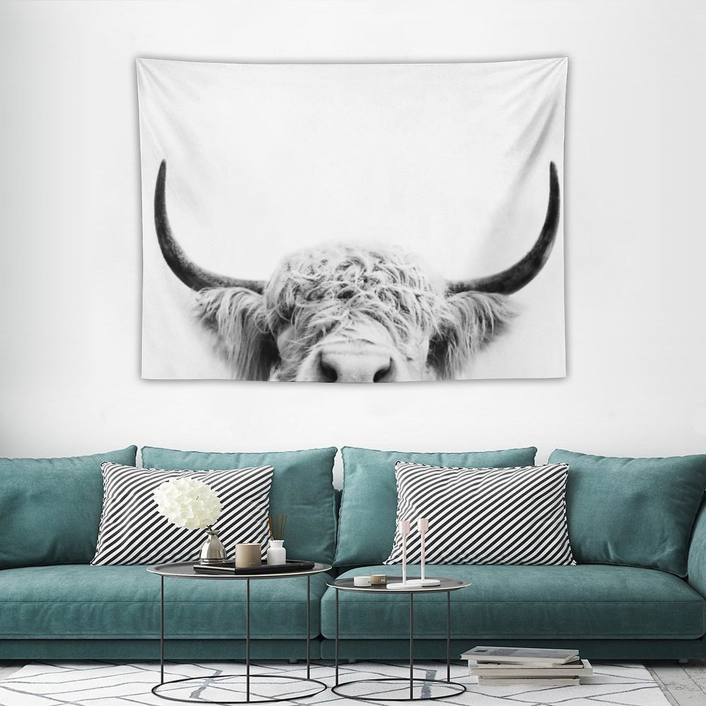 Peeking Cow Tapestry