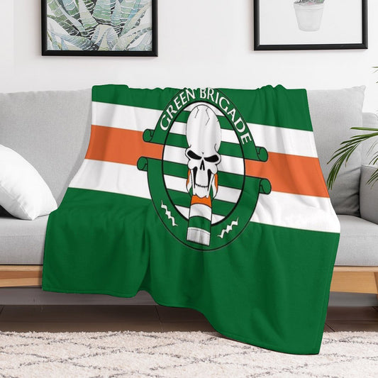 Green Brigade Throw Blanket