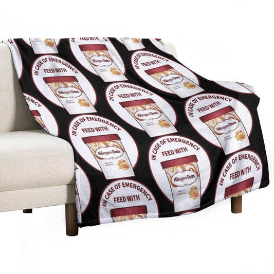 In Case Of Emergency Feed With Haagen-Dazs Throw Blanket