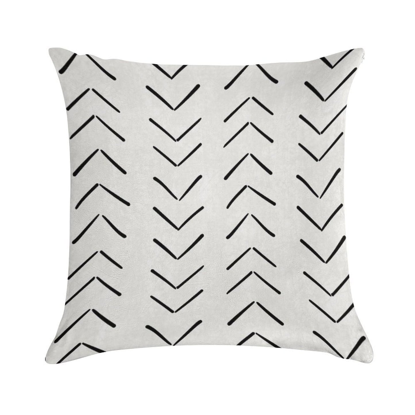 Boho Big Arrows in White And Black Soft Skin-Friendly Throw Pillow