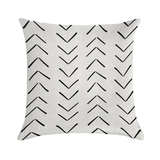 Boho Big Arrows in White And Black Soft Skin-Friendly Throw Pillow