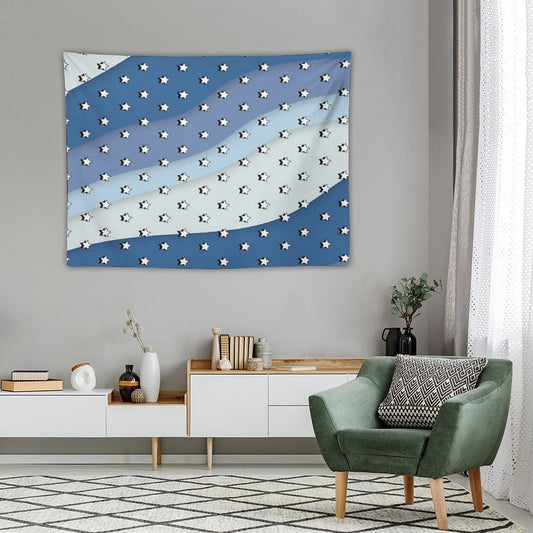 Blue Waves VSCO Stars Tapestry