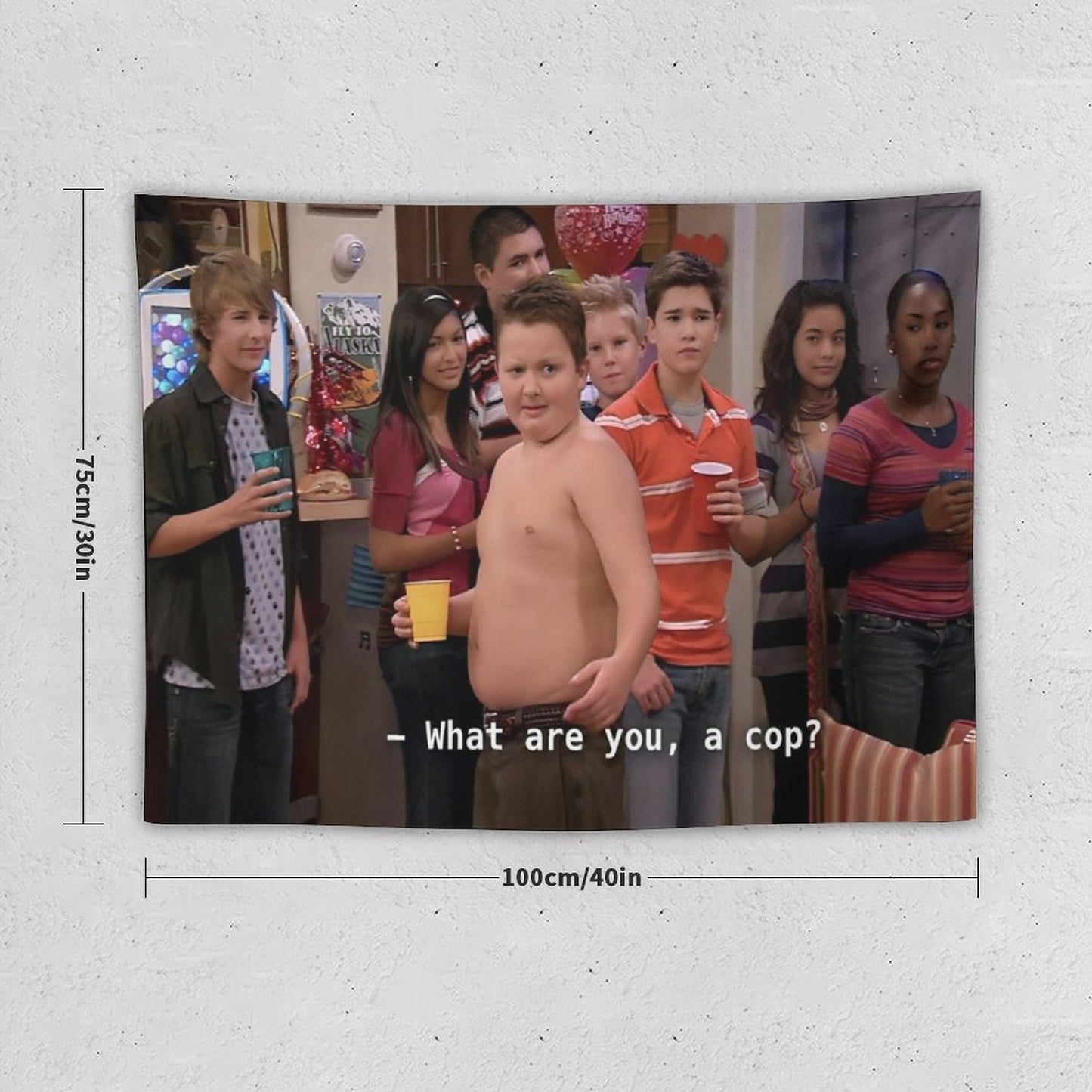 What Are You A Cop Gibby Tapestry