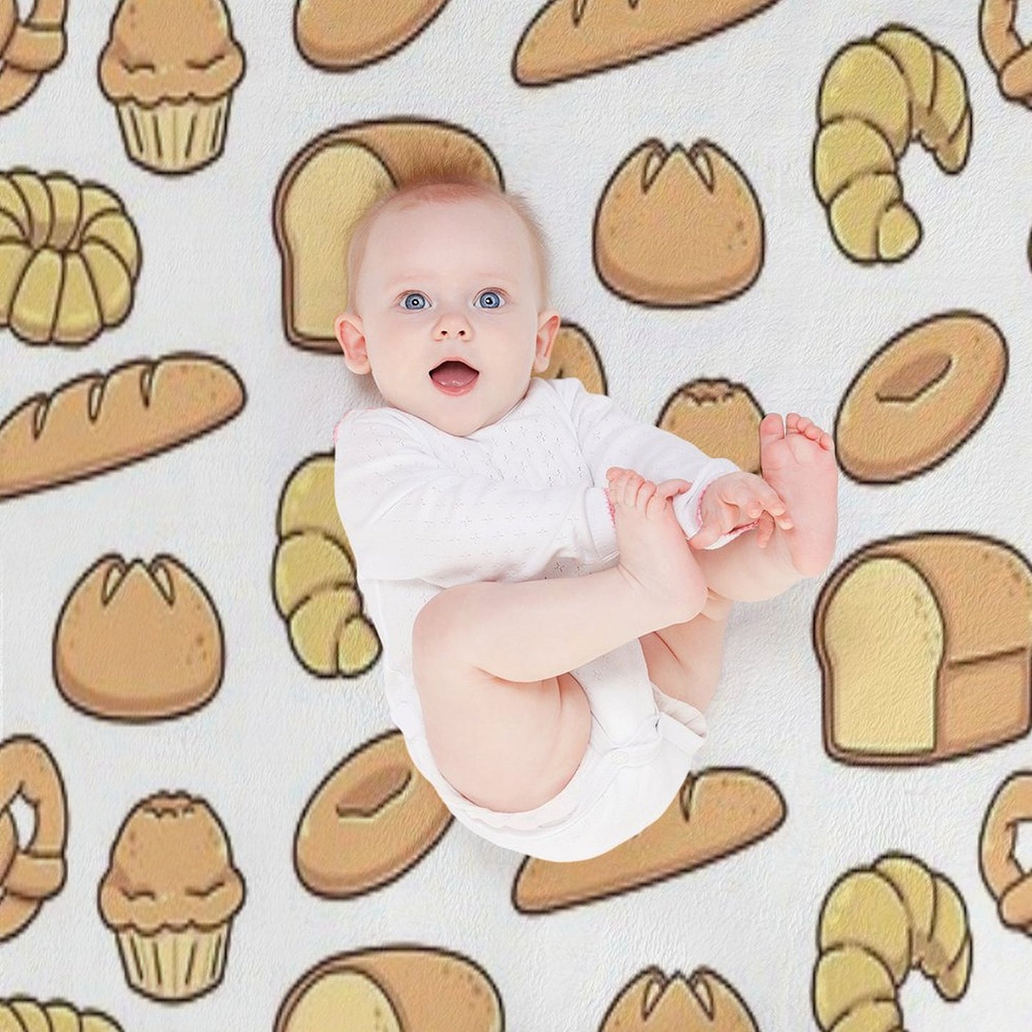 All Types of Bread Pattern Throw Blanket