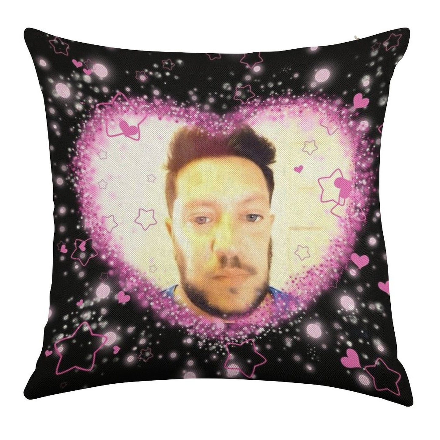 Impractical Jokers Sal Vulcano Kawaii Cutesy Edit Meme Linen Throw Pillow Cover