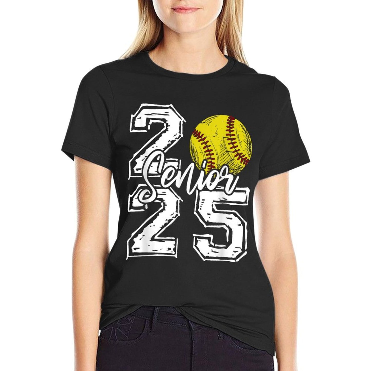 Class of 2025 Softball Senior 2025 Back To School Funny T-Shirt