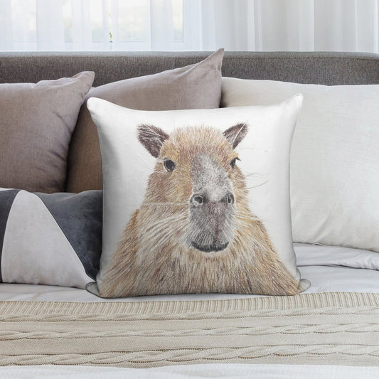 Capybara Soft High-Density Material Throw Pillow