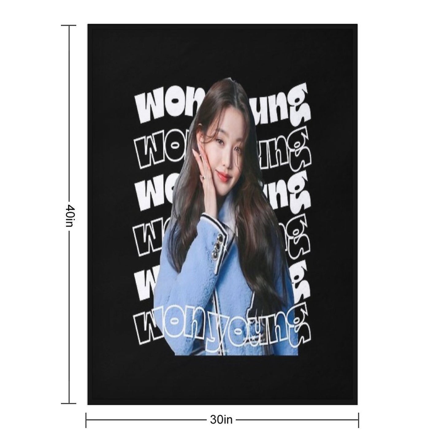 Wonyoung Throw Blanket