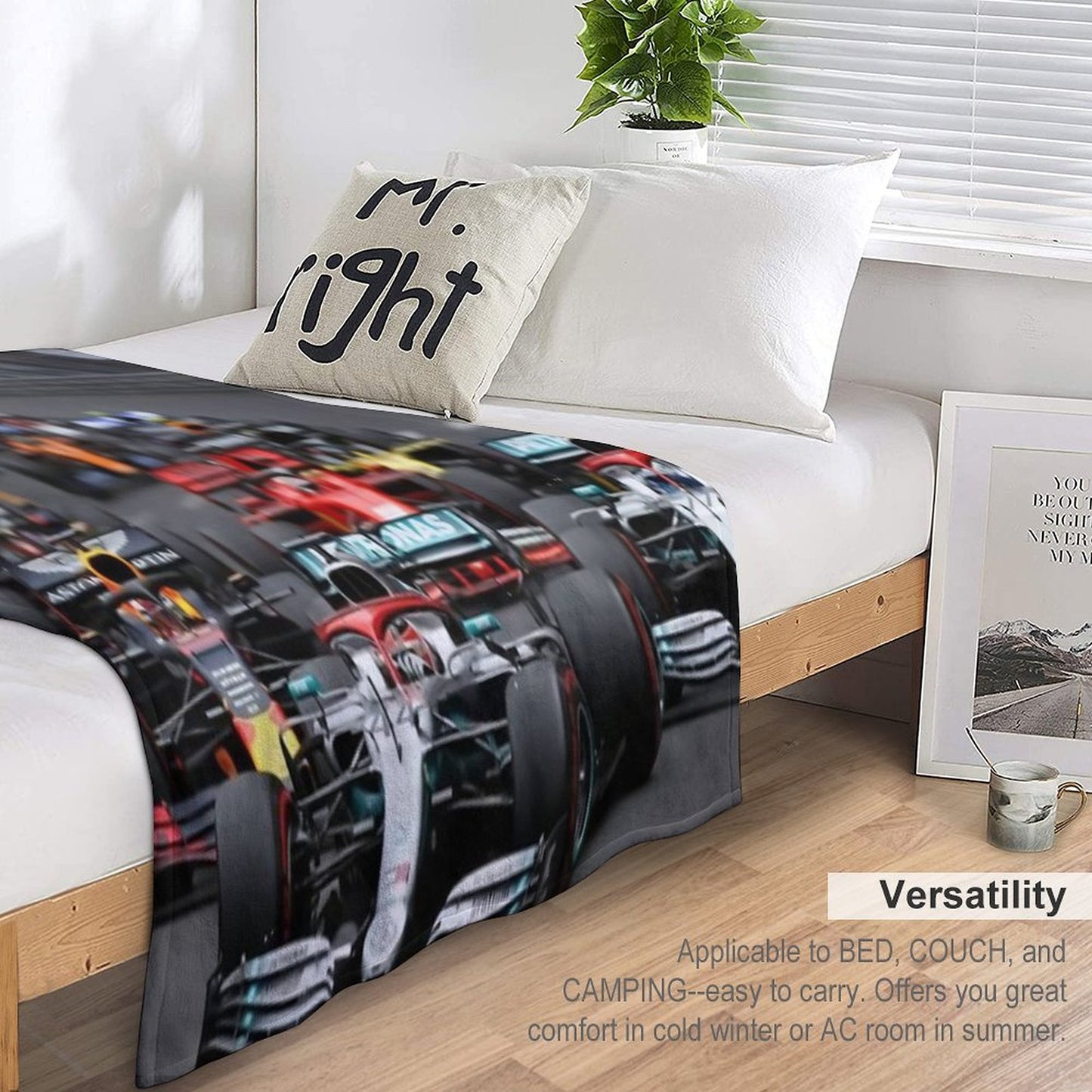 F1 Race Start Throw Blanket